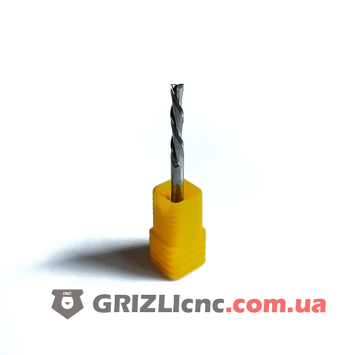 Фреза спиральная двухзаходная D3.175 L17 3A стружка вниз (F2S D) | Фото: 1