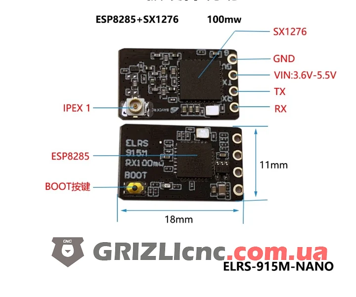 ELRS 915MHZ Bayck (приемник NanoRX ExpressLRS) ELRS 915MHZ Bayck (приемник NanoRX ExpressLRS)