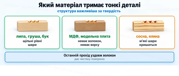 Який матеріал тримає тонкі деталі: структура важливіша за твердість