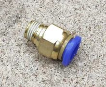 PC8-02 1/4" Пуш-фитинг прямой, соединитель 8 мм