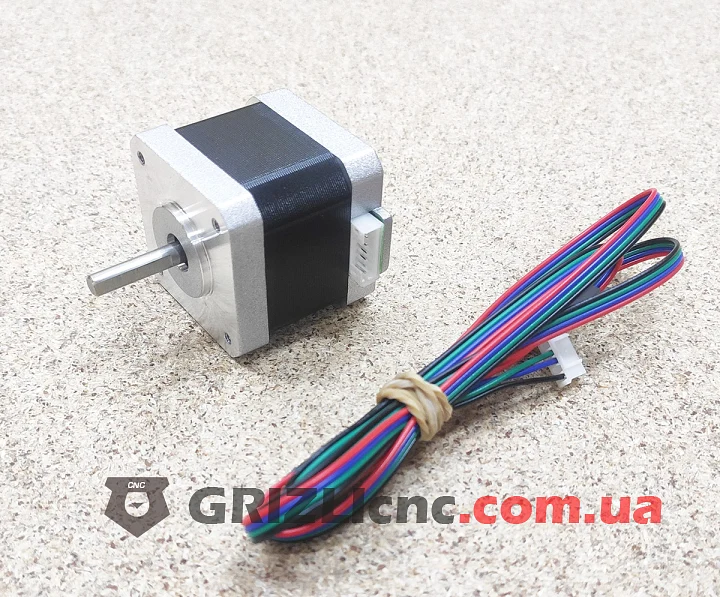 Шаговый двигатель Nema17 0.44Nm 1.3А d5mm | Фото: 1