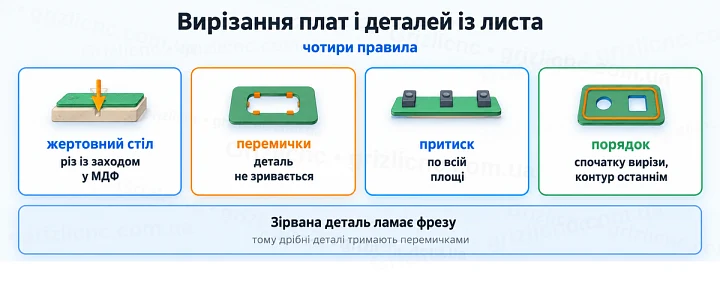 Вирізання плат і деталей із листа: чотири правила