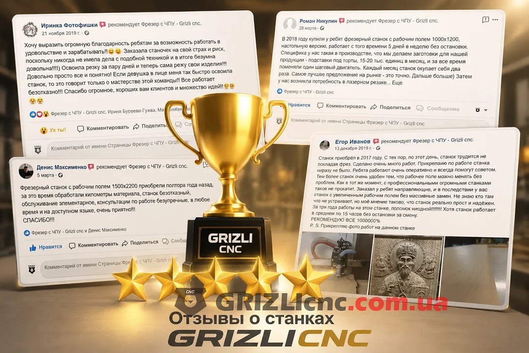 Отзывы о фрезерном станке с ЧПУ GRIZLIcnc - Гризли снс - Украина