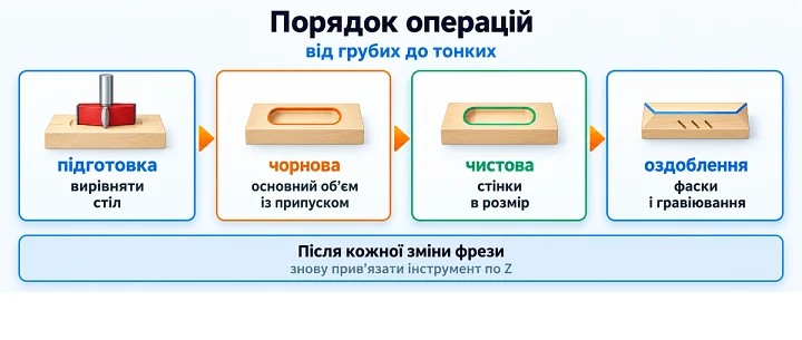 Порядок операцій: від грубих до тонких Порядок операцій: від грубих до тонких