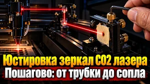 Юстування лазерного верстата CO2: як налаштувати дзеркала покроково